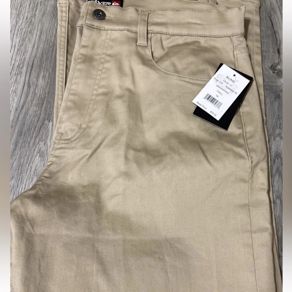 Men's Quiksilver Crosstown Stretch 5-Pocket Pants NWT